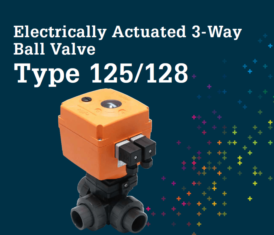 Electric Actuators 3 way ball valve Type 125 128
