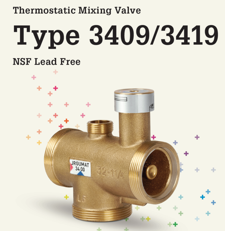 Thermostatic Mixing Valve Type 3409 3419